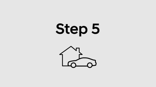 Step 5 house and car icon